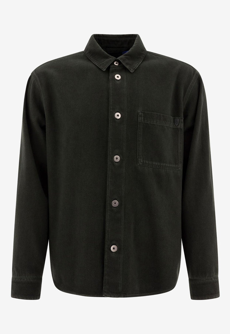 Burberry Essential Denim Overshirt Black 8101259_77185