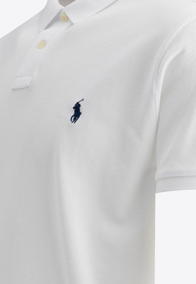 Polo Ralph Lauren Logo Embroidered Polo T-shirt White 710666998002WHITE_77134