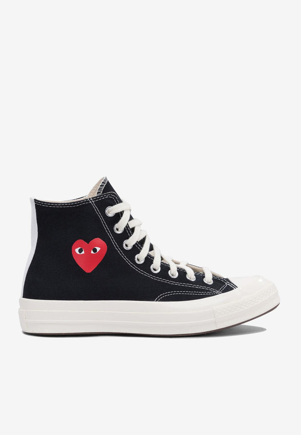 Comme Des Garçons Play X Converse Chuck 70 Spring  High-Top Sneakers Black AZ-K129-001BLACK_77126