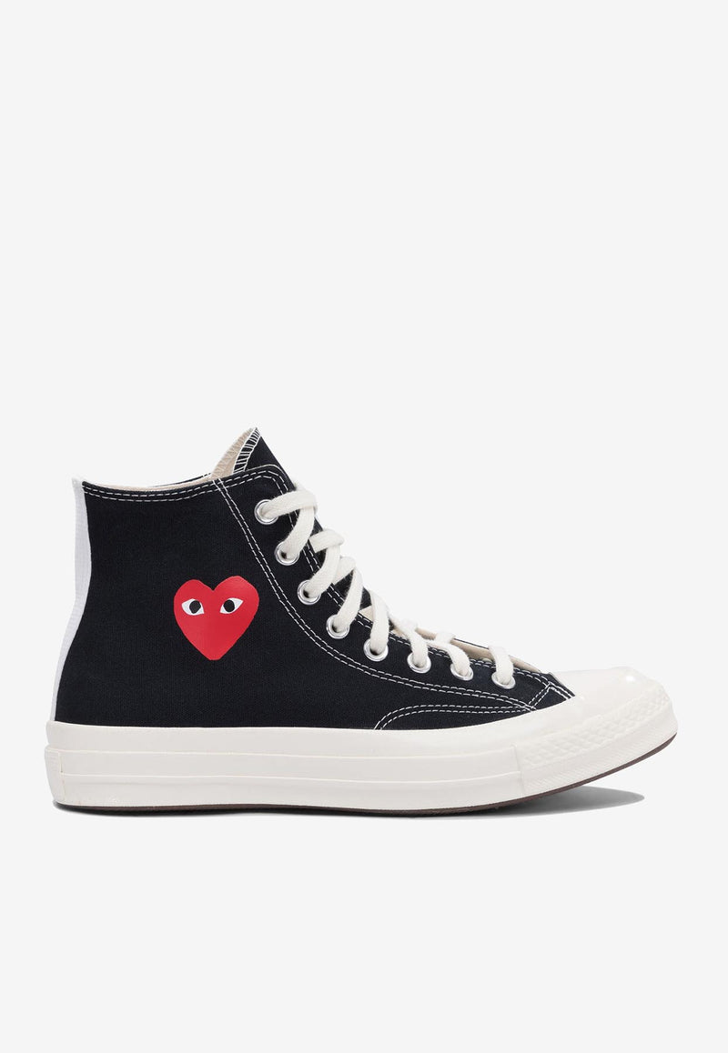 Comme Des Garçons Play X Converse Chuck 70 Spring  High-Top Sneakers Black AZ-K129-001BLACK_77126