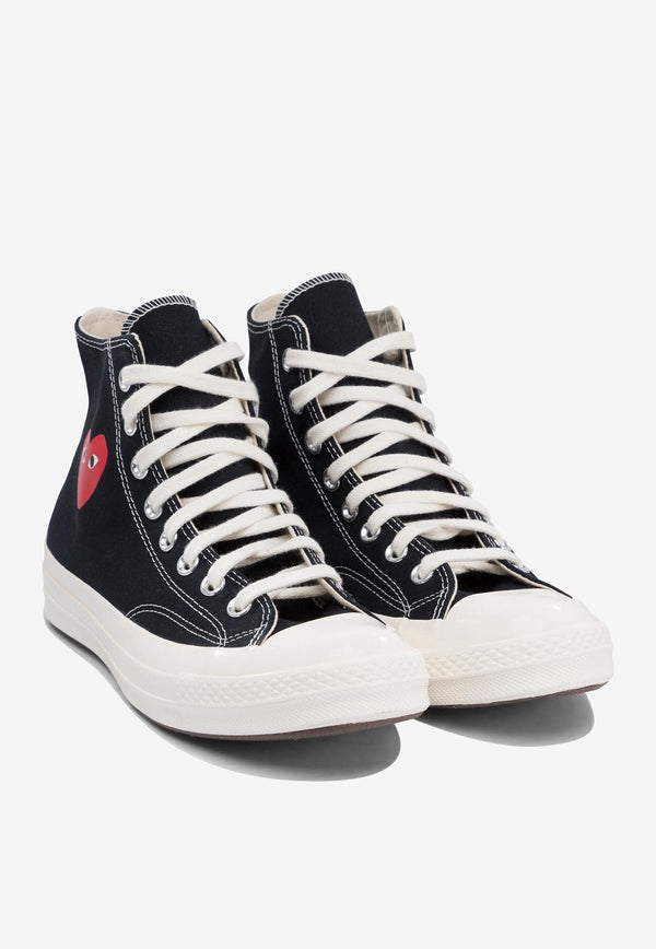 Comme Des Garçons Play X Converse Chuck 70 Spring  High-Top Sneakers Black AZ-K129-001BLACK_77126
