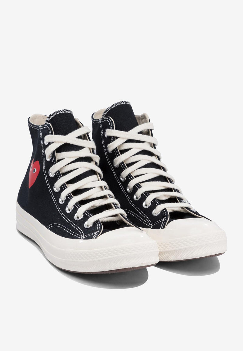 Comme Des Garçons Play X Converse Chuck 70 Spring  High-Top Sneakers Black AZ-K129-001BLACK_77126