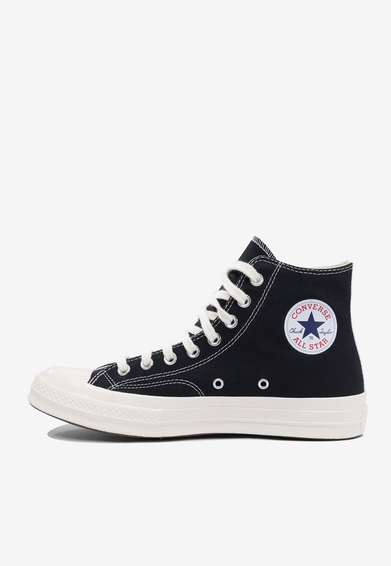 Comme Des Garçons Play X Converse Chuck 70 Spring  High-Top Sneakers Black AZ-K129-001BLACK_77126