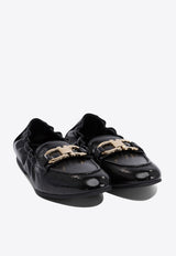 Ferragamo Jodie Elasticated Loafers in Leather 0779660_77414