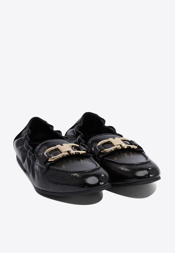 Ferragamo Jodie Elasticated Loafers in Leather 0779660_77414