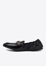 Ferragamo Jodie Elasticated Loafers in Leather 0779660_77414