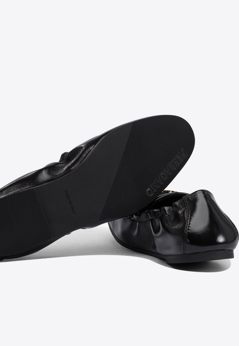 Ferragamo Jodie Elasticated Loafers in Leather 0779660_77414