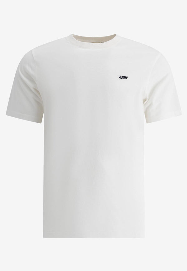 Autry Logo Embroidered T-shirt White TSPMA7CW_77514