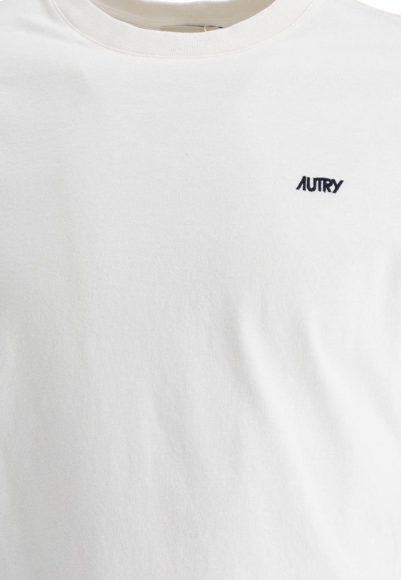Autry Logo Embroidered T-shirt White TSPMA7CW_77514