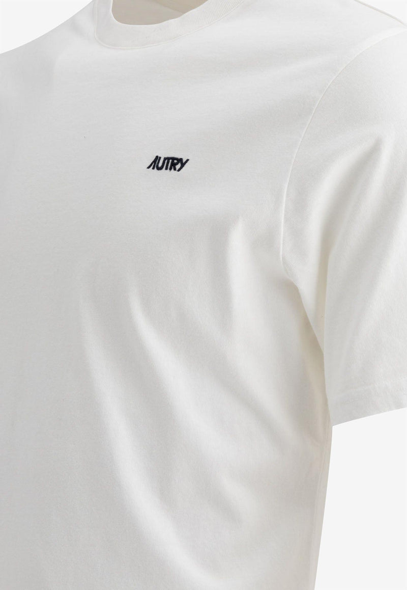 Autry Logo Embroidered T-shirt White TSPMA7CW_77514