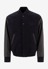 Golden Goose DB Logo Embroidered Bomber Jacket Black GMP00834P00061750654_77498