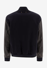 Golden Goose DB Logo Embroidered Bomber Jacket Black GMP00834P00061750654_77498