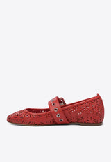 Halmanera Leather Ballet Flats DOS56BARON ROSSO_77436