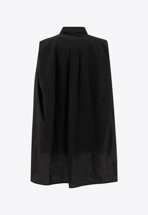 Sacai Sleeveless Mini Shirt Dress Black 25-07649001_77433