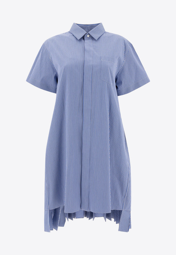 Sacai Asymmetric Shirt Dress Light Blue 25-07761421_77510