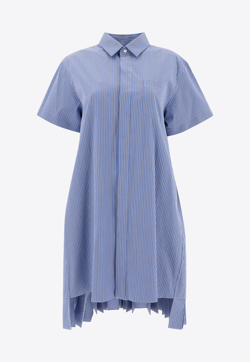 Sacai Asymmetric Shirt Dress Light Blue 25-07761421_77510