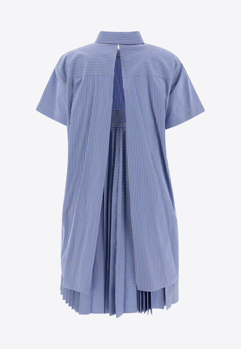 Sacai Asymmetric Shirt Dress Light Blue 25-07761421_77510