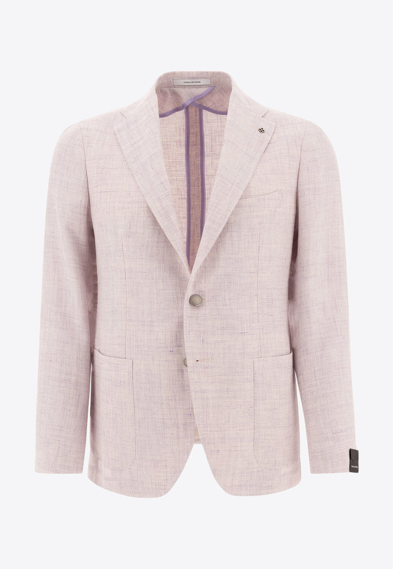 Tagliatore Wool Single-Breasted Blazer Purple 1SMC22K520062L1046_77437