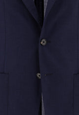 Tagliatore Single-Breasted Wool Blazer Blue 1SMC22K520109B1077_77422