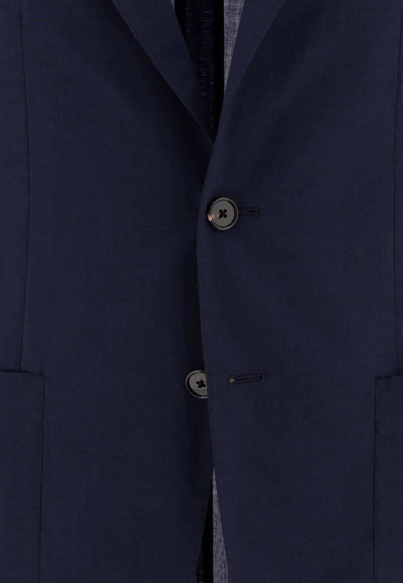 Tagliatore Single-Breasted Wool Blazer Blue 1SMC22K520109B1077_77422