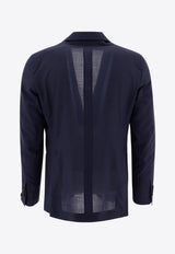 Tagliatore Single-Breasted Wool Blazer Blue 1SMC22K520109B1077_77422