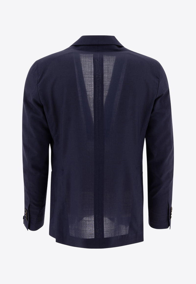 Tagliatore Single-Breasted Wool Blazer Blue 1SMC22K520109B1077_77422