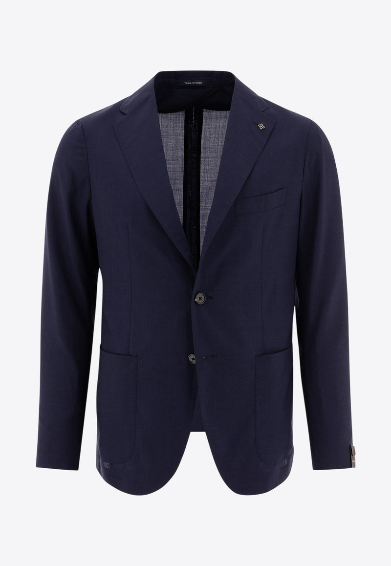 Tagliatore Single-Breasted Wool Blazer Blue 1SMC22K520109B1077_77422