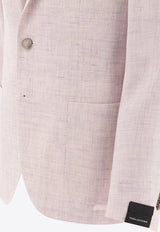 Tagliatore Wool Single-Breasted Blazer Purple 1SMC22K520062L1046_77437