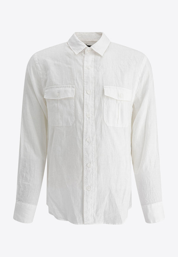 Logo-Embroidered Buttoned Shirt