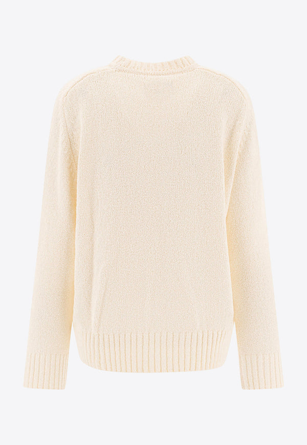 Loulou Studio Canillo Knitted Sweater Ivory CANILLORICE IVORY_77612