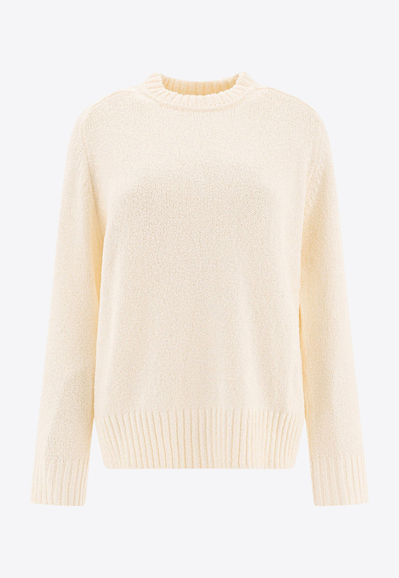 Loulou Studio Canillo Knitted Sweater Ivory CANILLORICE IVORY_77612