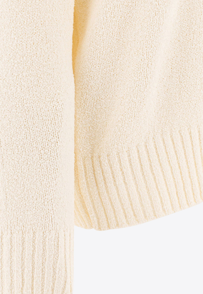 Loulou Studio Canillo Knitted Sweater Ivory CANILLORICE IVORY_77612