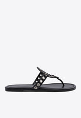 Tory Burch Miller Eyelet Thong Sandals Black 167311001_77653