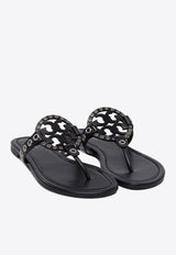 Tory Burch Miller Eyelet Thong Sandals Black 167311001_77653