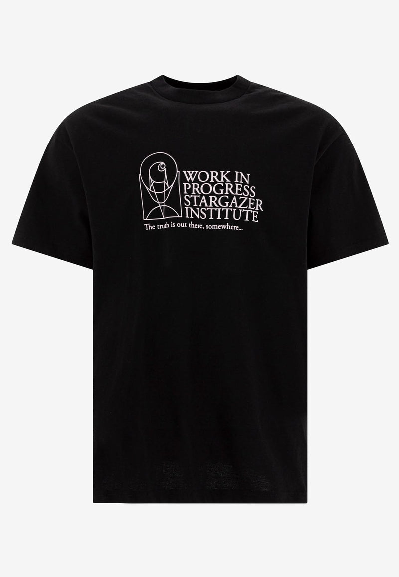 Carhartt Wip Stargazer Printed T-shirt Black I0347670D2.XX_77747