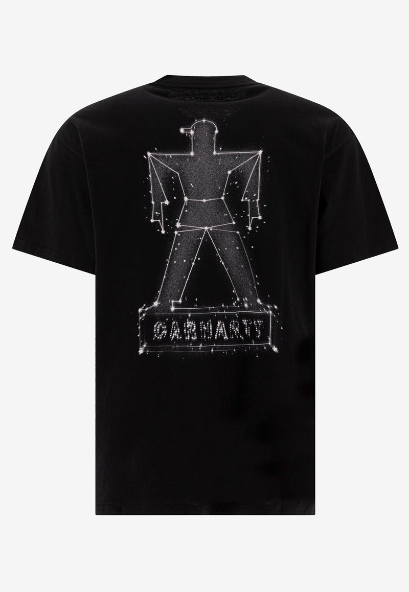 Carhartt Wip Stargazer Printed T-shirt Black I0347670D2.XX_77747