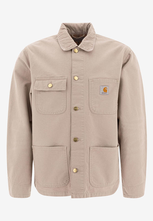 Carhartt Wip Michigan Denim Jacket Beige I0347872RF.4O_77790