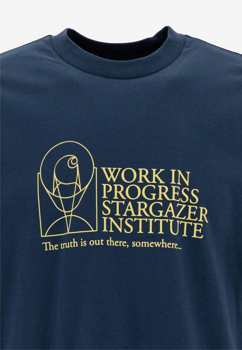 Carhartt Wip Stargazer Printed T-shirt Blue I0347672XT.XX_77821