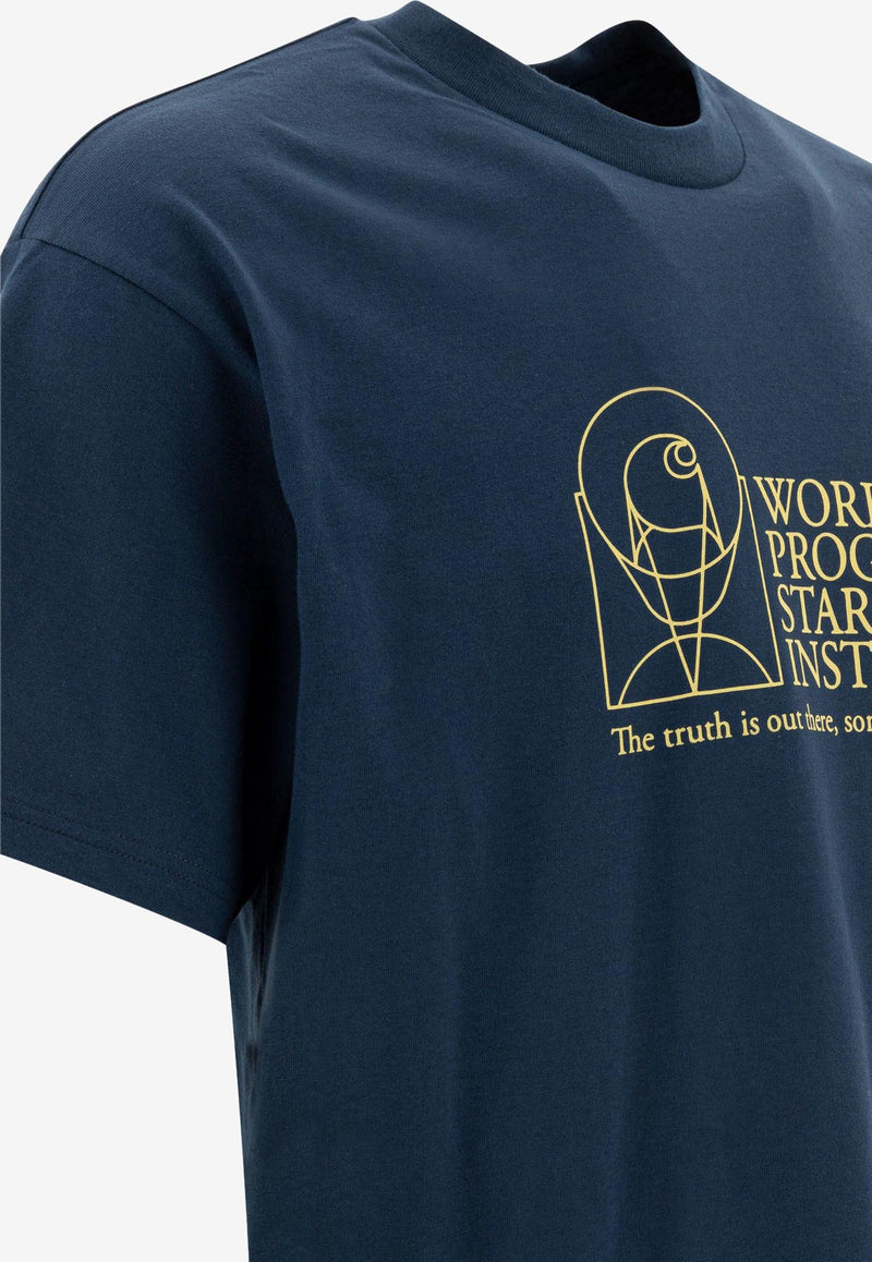 Carhartt Wip Stargazer Printed T-shirt Blue I0347672XT.XX_77821