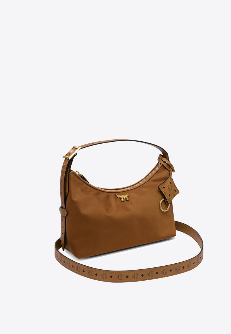 MCM Small Arena Shoulder Bag Cognac MWHFSTA09COGNAC_77773