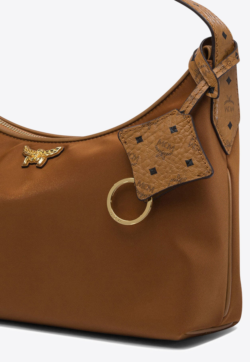 MCM Small Arena Shoulder Bag Cognac MWHFSTA09COGNAC_77773