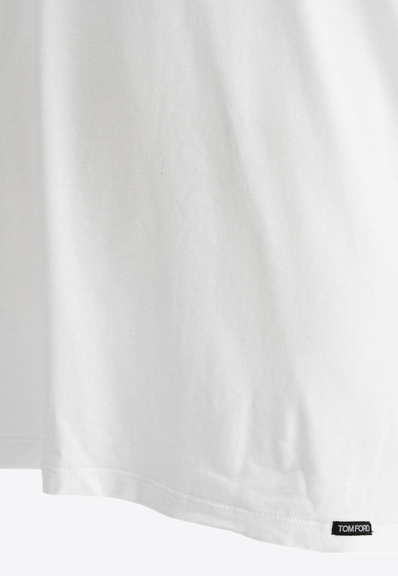 Tom Ford Logo-Patch Crewneck Undershirt T4M081410100_77742