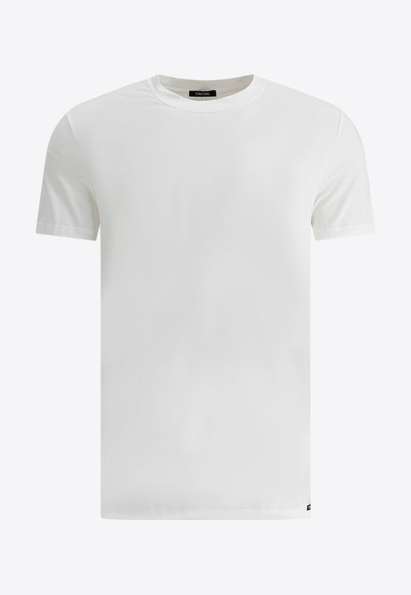 Tom Ford Logo-Patch Crewneck Undershirt T4M081410100_77742