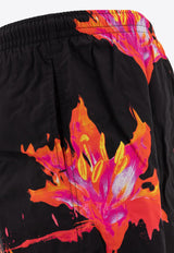 Alexander McQueen Printed Swim Shorts 8168324419Q1074_76735 Black