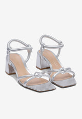 Gianvito Rossi Juno 55 Metallic Nappa Leather Sandals Silver G3244555RICNPSARGE_77894