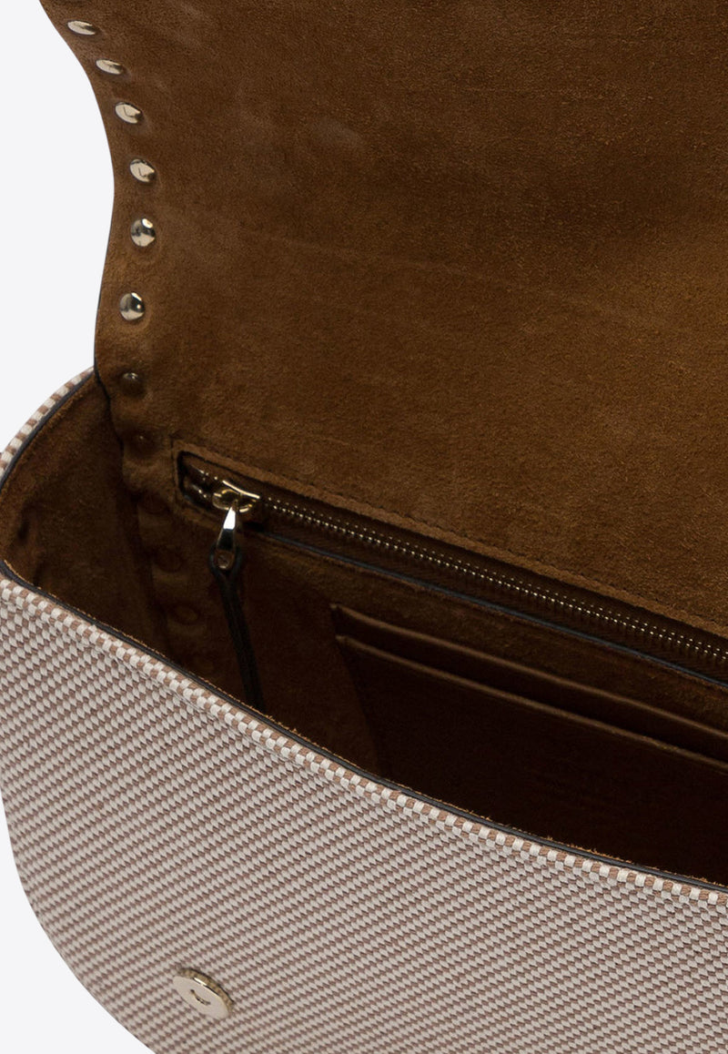 Valentino Small Rockstud Canvas Crossbody Bag Beige 6W2B0Q95QCERDV_77965