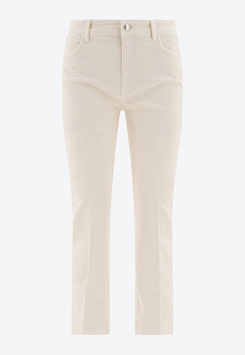 Sportmax Nilly Mini Flare Jeans 2512131035600NILLY005_78002 White