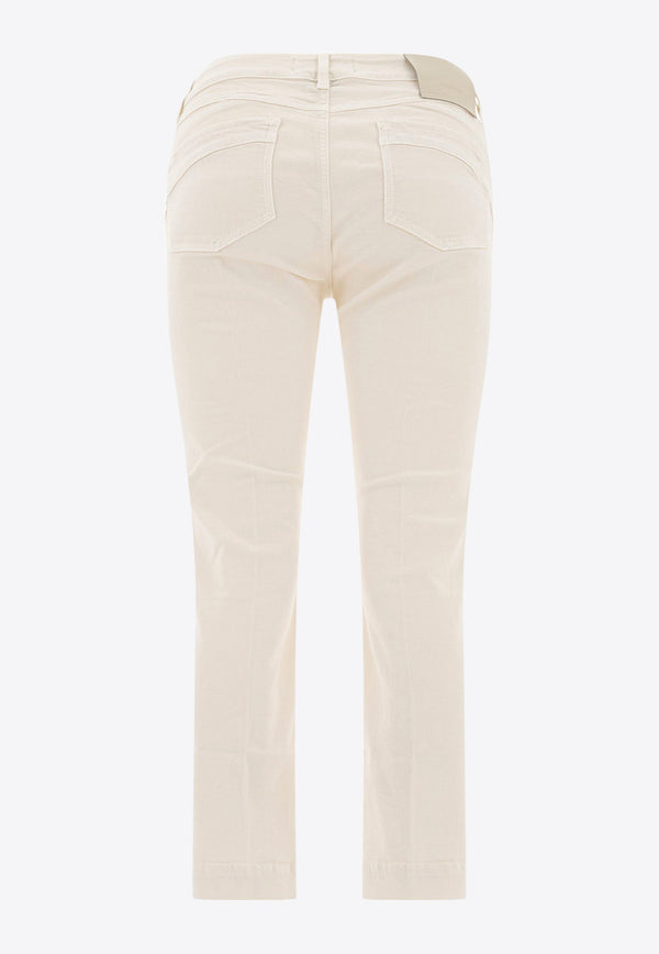 Sportmax Nilly Mini Flare Jeans 2512131035600NILLY005_78002 White