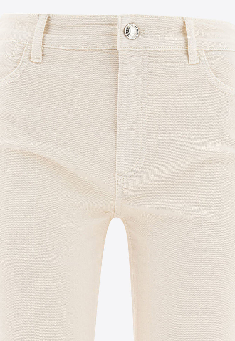 Sportmax Nilly Mini Flare Jeans 2512131035600NILLY005_78002 White