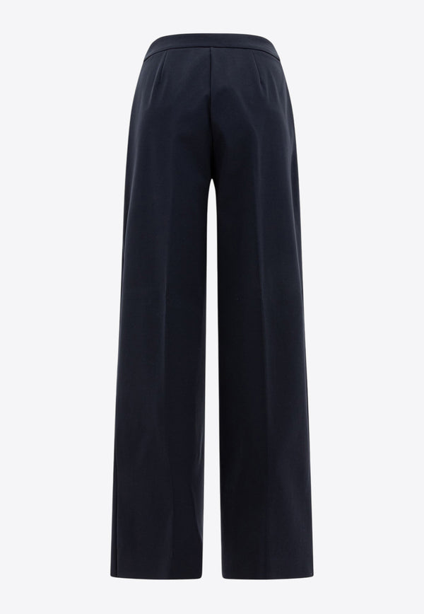 Max Mara Orche Straight-Leg Tailored Pants Blue 2511781038600ORCHE002_77987